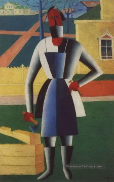 Kazimir Malevich œuvres - charpentier 1929 Kazimir Malevich
